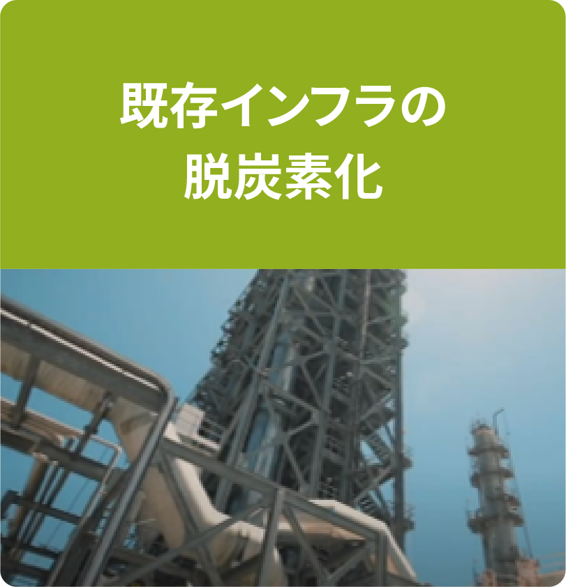 既存インフラの脱炭素化